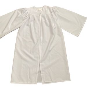 White Graduation Gown